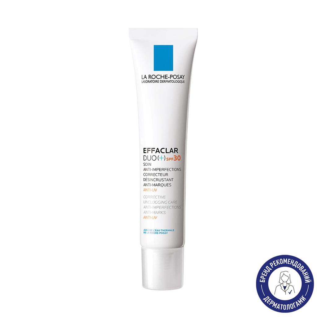 Комплексний коригувальний засіб La Roche-Posay Effaclar Duo (+) SPF30 проти недоліків і слідів постакне для жирної проблемної шкіри, 40 мл